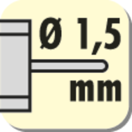 Messschieber 150mm (1/128'x0,05mm) Momentverstellung, rundes Tiefenmaß